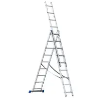 Rebrík G21 3-dielny 5,9 m trojdielny 5,9m, 3x9 priečok
