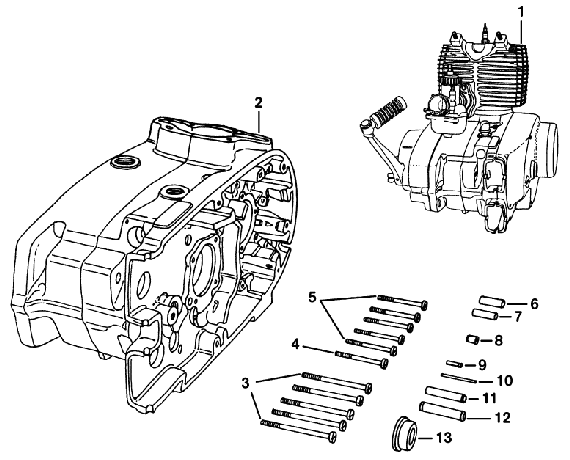 Motor, kartery Motor, kartery