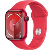 Hodinky Apple Watch Series 9 GPS, 41mm (PRODUCT) RED Aluminium Case with (PRODUCT) RED Sport Band - M/L