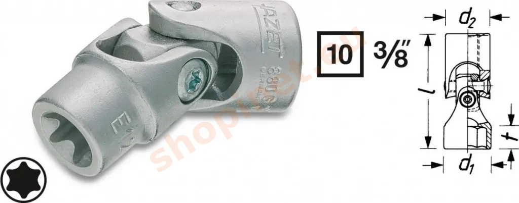 Nástrčkové kľúče TORX® 880G-E12 Hazet - HA040551