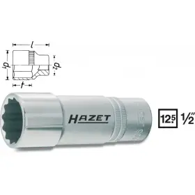 Nástrčkový kľúč s dvojitým 6-hr. 900TZ-21 Hazet - HA045358