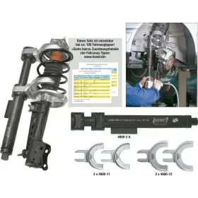 Sťahovák vinutých pružín 4900-2 A / 5 - 1 základný prístroj a 4 napínacie čeľuste - HA086054