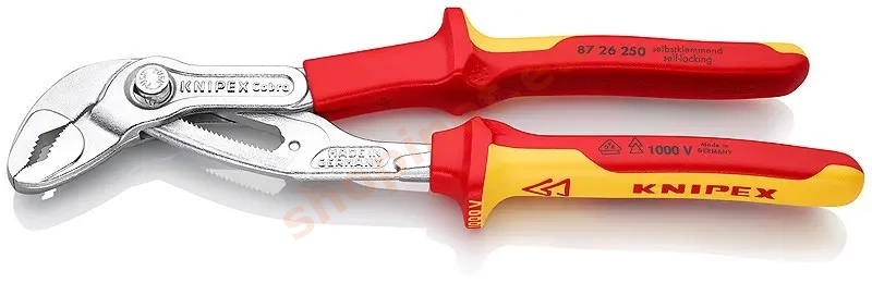 SIKA kliešte KNIPEX Cobra ® VDE chrómované 250 mm - 8726250