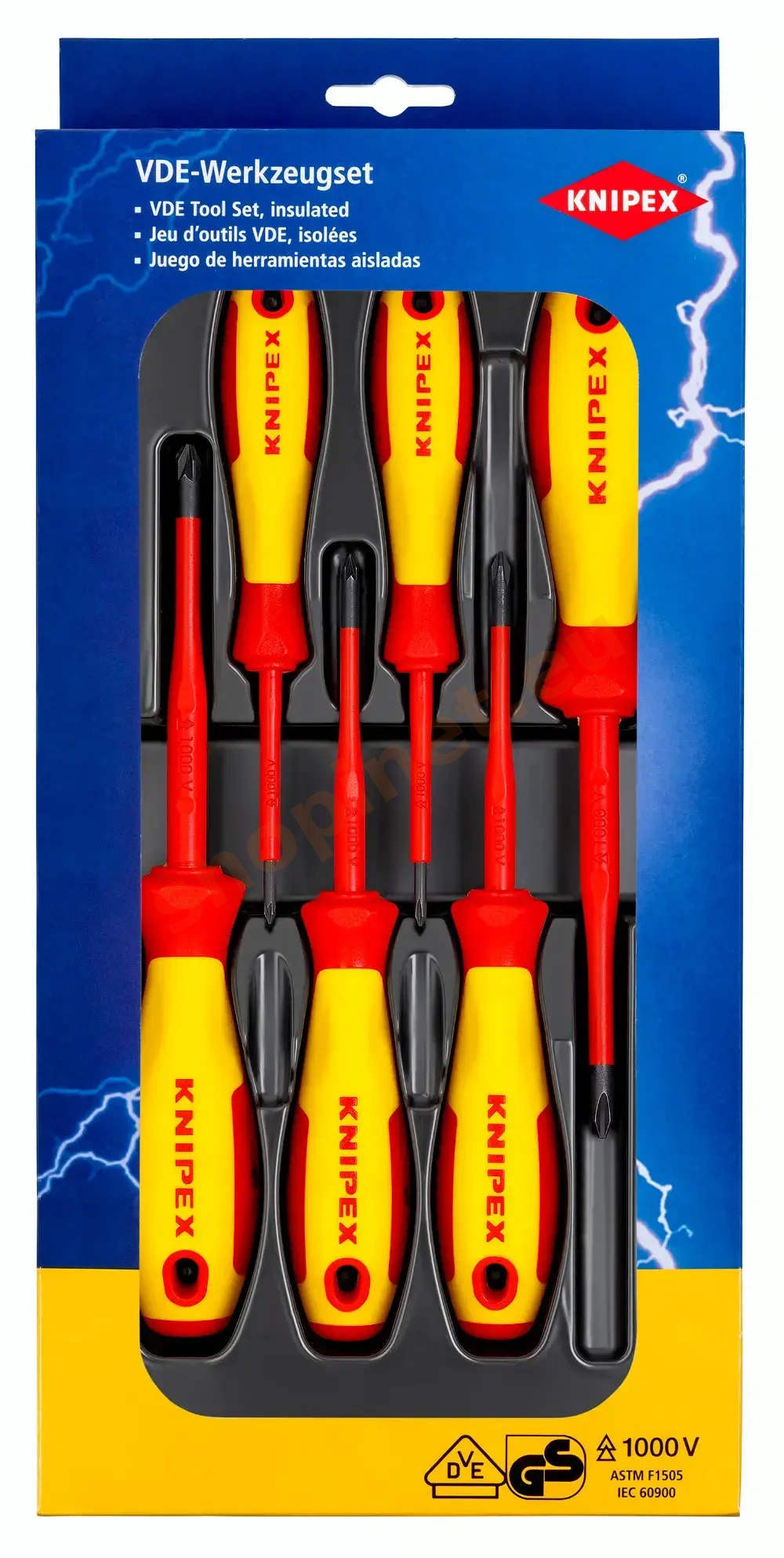 Sada VDE skrutkovačov KNIPEX, 6 ks - 002012V03