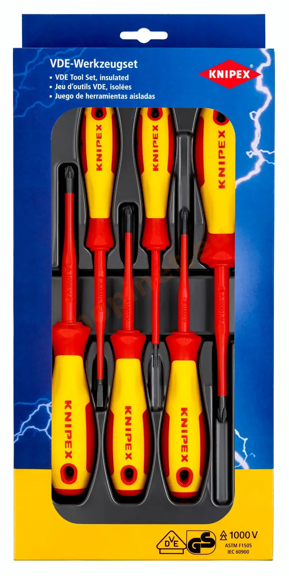Sada VDE skrutkovačov KNIPEX, 6 ks - 002012V04