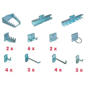 Súprava hákov a držiakov do dierovanej dosky - GU40768