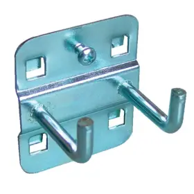 Pravouhlý dvojitý hák do dierovanej dosky, 40 mm - GU40775