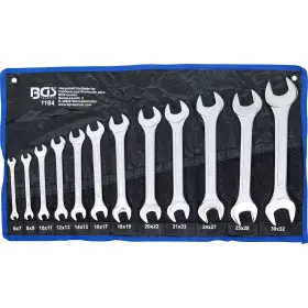 Sada obojstranných plochých kľúčov, 6 - 32 mm, 12 ks - B1184