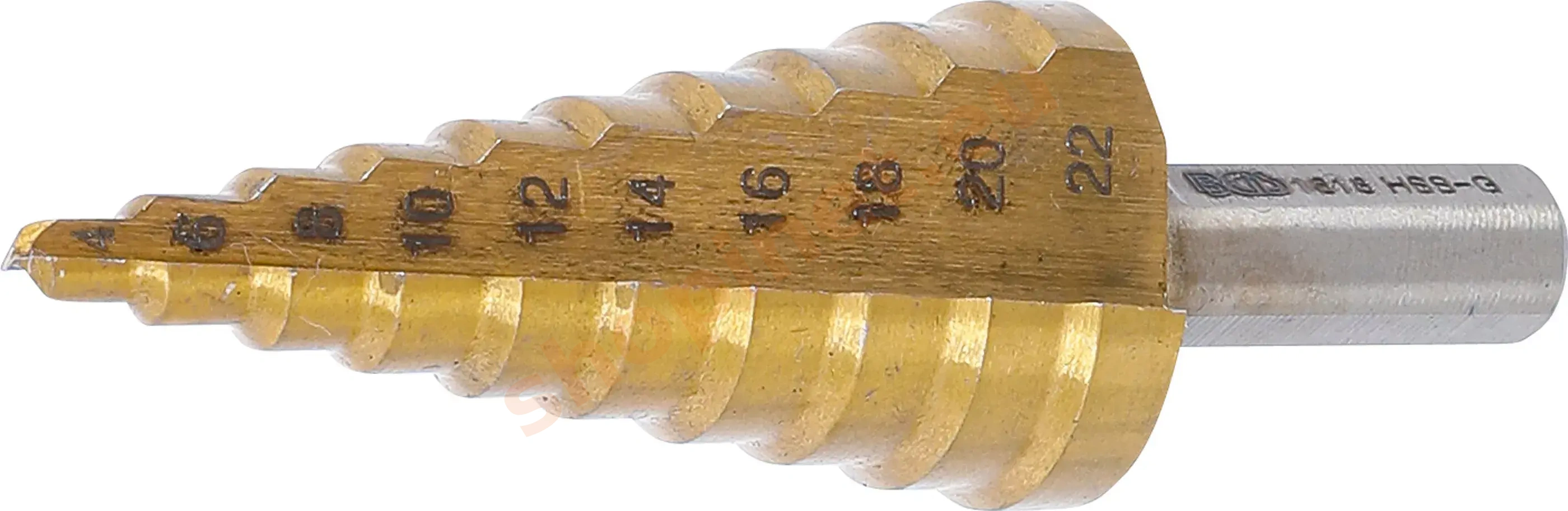 Stupňovitý kužeľový vrták 4 - 22 mm, HSS - B1618