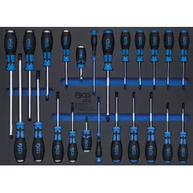 Sada skrutkovačov v penovej výplni, 23 ks - B4014