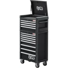 Dielenský vozík s nadstavbou a náradím, 12 zásuviek, 263 ks - B4088