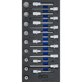 Sada nástrčných kľúčov v penovej výplni, Imbus, 1/2", 24 ks - B4116