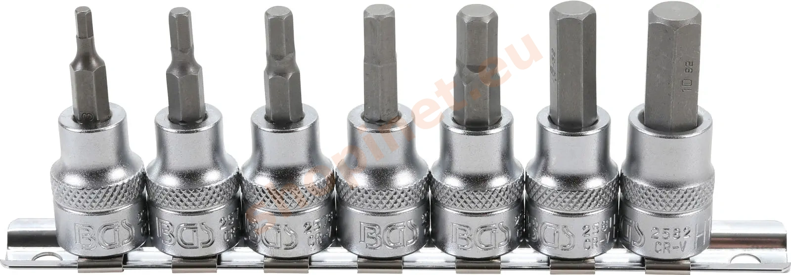 Hlavica s bitmi IMBUS 3/8", 7 ks, 3 - 10 mm - B5107