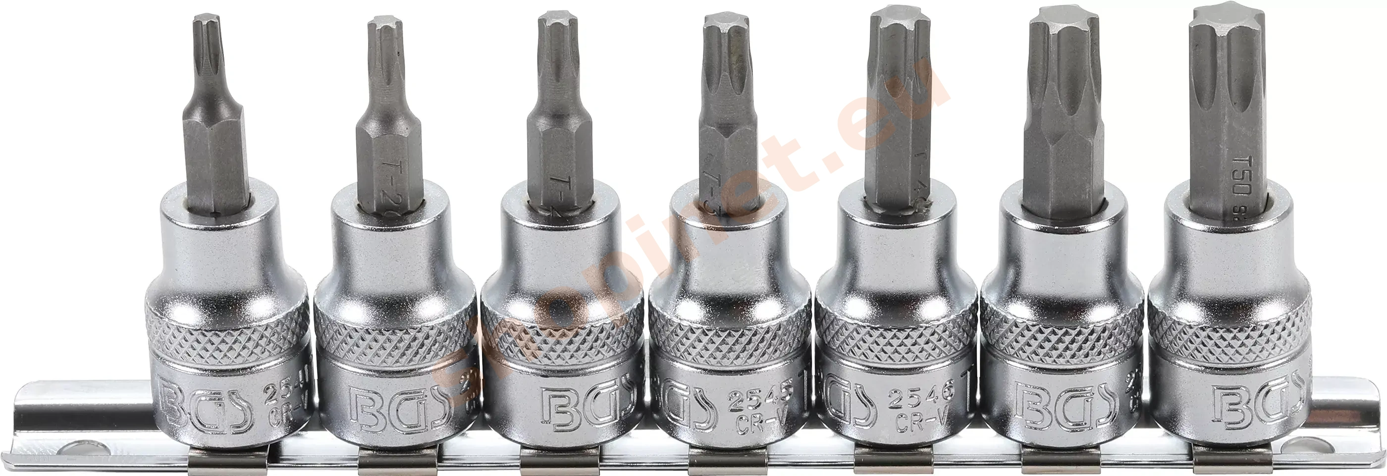 Hlavica s bitmi TORX, 3/8", 7 ks, T15 - T50 - B5108