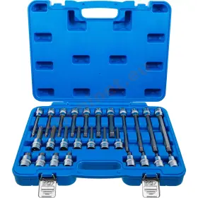 Sada nástrčných hlavíc s bitmi XZN, 1/2", M4 - M16, 26 ks, BGS - B5180