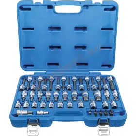 Sada nástrčných hlavíc Torx, XZN a imbus 1/2 "a 5/16", 49 ks - B5188