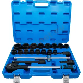 Sada silových nástrčných hlavíc HEX 3/4", 21 ks, BGS - B5258