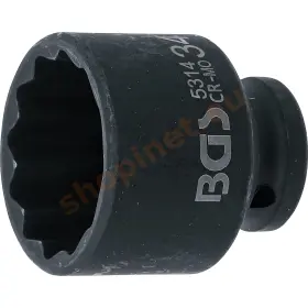 Silová nástrčná hlavica 1/2", dvanásťhranná, 34 mm, BGS - B5314