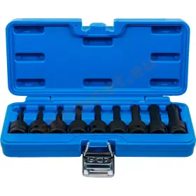 Sada rázových nástrčných kľúčov TORX, 1/2", T20-T70 mm, 9 ks - B5480