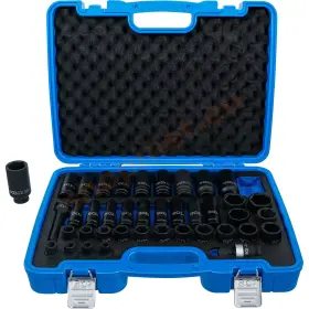 Sada vnútorných nástrčných kľúčov, 1/2", 9 - 30 mm, 40 ks, BGS 7280