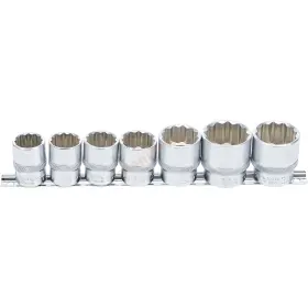 Sada nástrčných kľúčov 1/2", 12-hranný, 20 - 32 mm, 7 ks, BGS - B9109