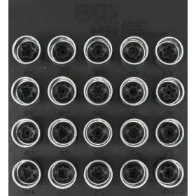 Sada kľúčov na bezpečnostné skrutky kolies v penovej výplni, Audi, 20 ks - B9499