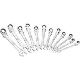 Sada kĺbových račňových očkoplochých kľúčov, 12 dielna VIGOR V2818