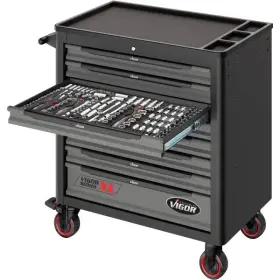 Dielenský vozík s náradím 499 ks, VIGOR 1000XL, 8 zásuviek - V5434