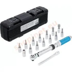 Sada momentových kľúčov, 1/4", 3 - 24 Nm, 16 ks, BGS - B72088