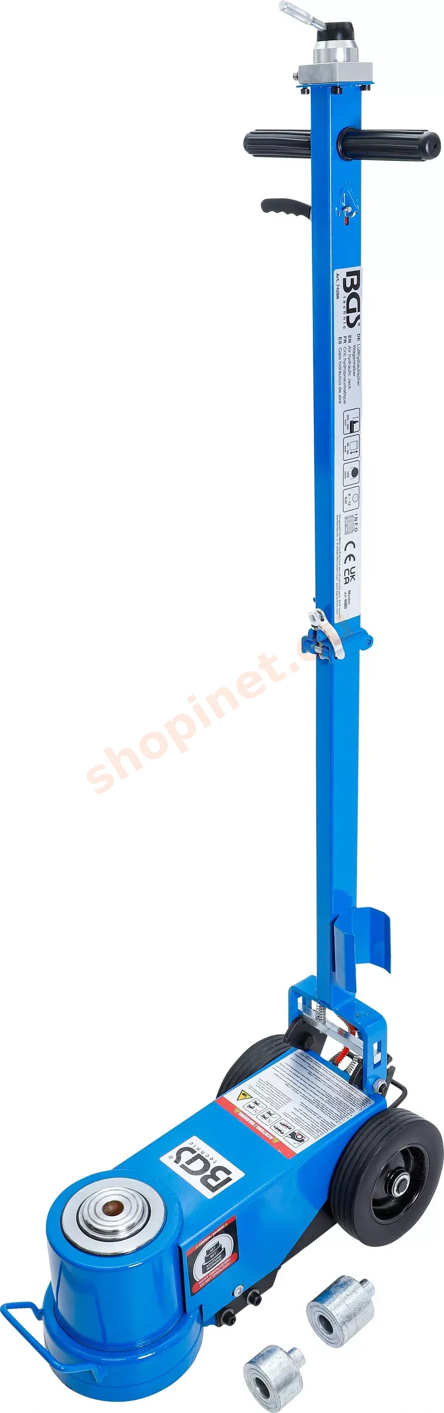 Pojazdný pneumaticko-hydraulický zdvihák BGS, 40/80 t - B74288