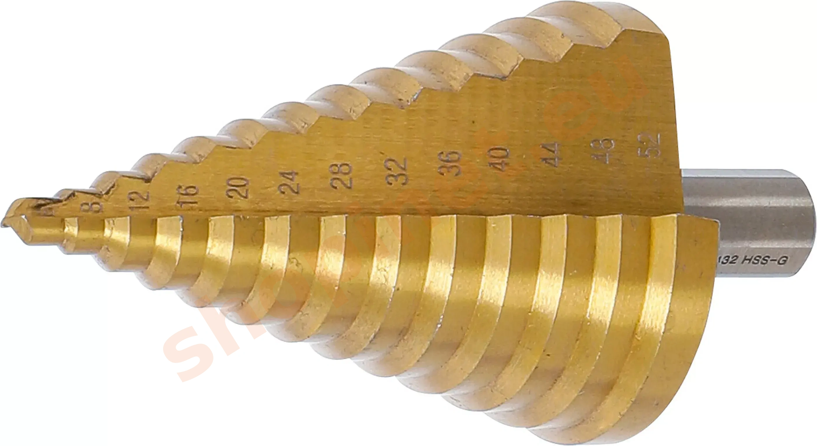 Stupňovitý vrták do kovu s titánovým povrchom, 6 - 52 mm - B74432