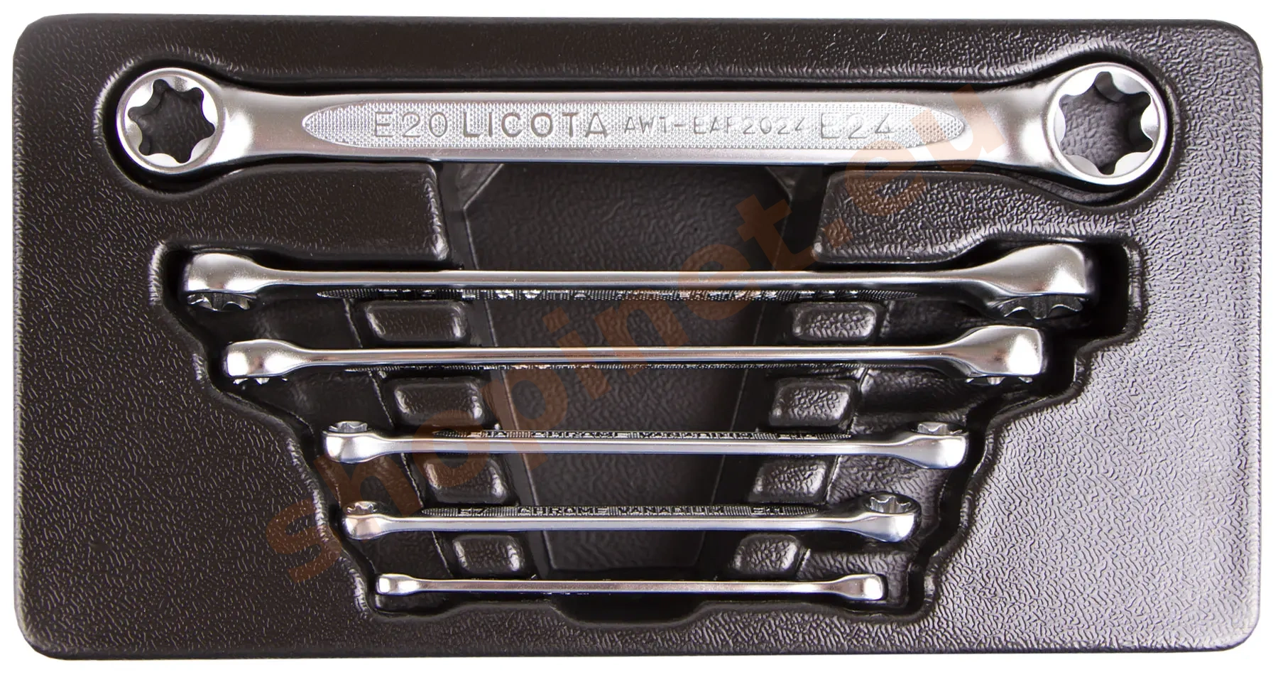Očkové kľúče vo výplni do dielenského vozíka, Torx E6 - E24 - LIACK274011
