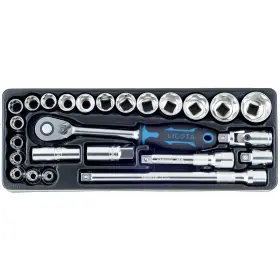 Gola sada 1/2" vo výplni dielenského vozíku, 25 ks - LIACK384001