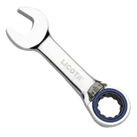 Vyhnutý račňový kľúč s prepínaním krátky, 12 mm - LI2012