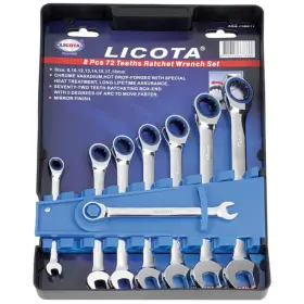 Sada očkoplochých račňových kľúčov 8 ks - LI1111