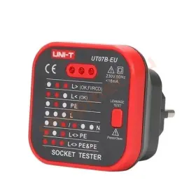 Tester UNI-T UT07B-EU zásuviek 230V