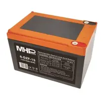 Batéria MHPower 6-DZF-15 Trakčná gélová, 12V/15Ah, Terminál D1 - M5, Deep Cycle