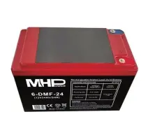 Batéria MHPower 6-DMF-24 Trakčná gélová, 12V/24Ah, Terminál D2 - M5, Deep Cycle