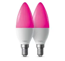 Múdra žiarovka TP-Link Tapo L430C(2-pack) E14, 4,8W, 230V, cez IP, stmievateľná, 2500K až 6500K