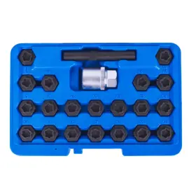 Sada 22 ks kľúčov na kolesá s bezpečnostným profilom - TJ1322