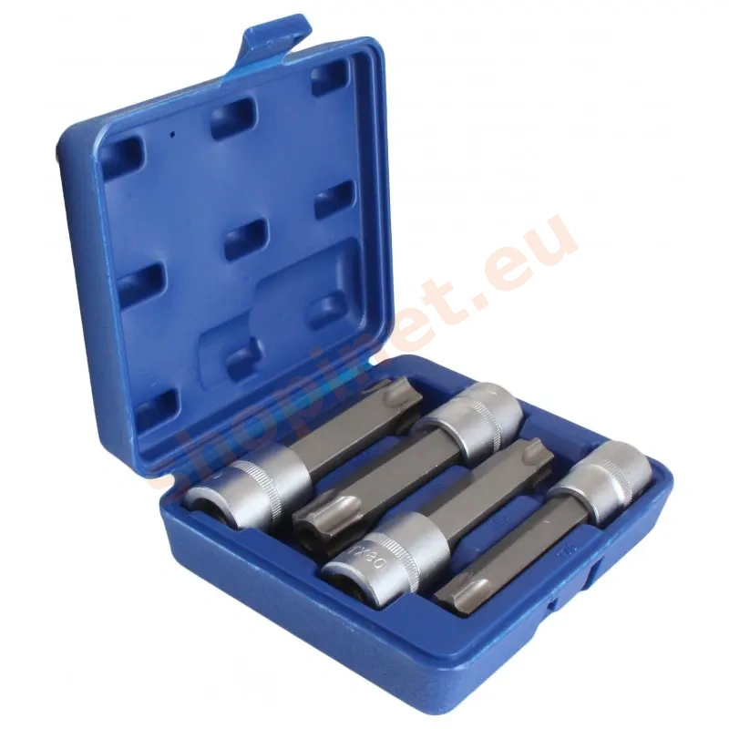 Sada nástrčných kľúčov, Torx, 1/2", TX70 - TX100, 4 ks - ATBX4