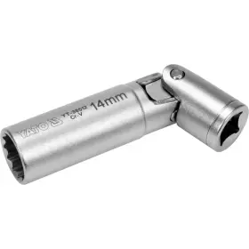 Magnetický kloubový nástrčný klíč na svíčky 3/8" 14 mm - YT-38512