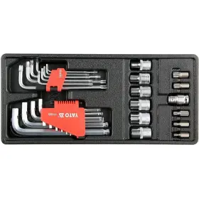 Vložka do zásuvky - imbus 2 - 12mm, torx T10 - T50, 1/2" E10 - E20, adaptéry M5 - M12 - YT-55451