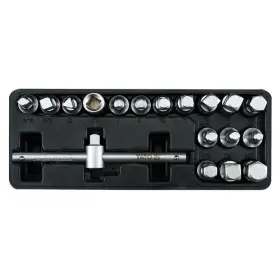 Sada kľúčov nástrčných na zátky olejových vaní motorov 3/8" - 18 ks - YT-0599