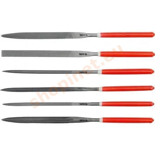 Sada pilníků jehlových 4 x 160 mm 6 ks - YT-6161