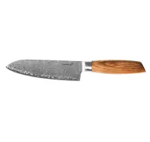 Nôž G21 Gourmet Damascus 17 cm, Santoku, rukoväť zebrawood