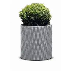 Kvetináč Keter Cylinder L Silver Grey