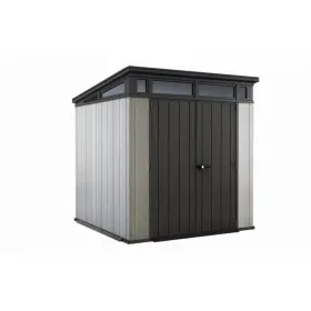 Záhradný domček Keter Artisan 7x7 grafitový/šedý, s podlahou