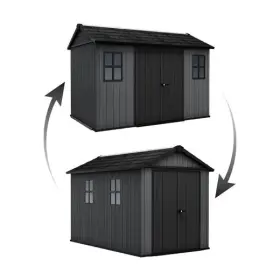 Záhradný domček Keter Newton Plus wide 11x7,5 šedý, s podlahou