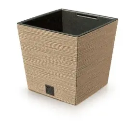 Kvetináč Prosperplast FURU SQUARE LOW ECO WOOD 30 cm naturo